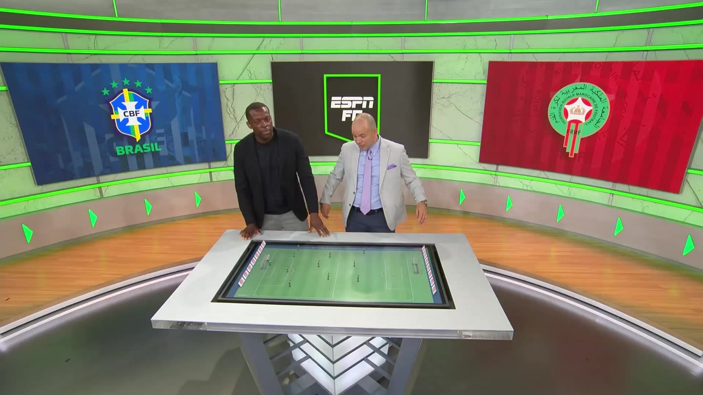 ESPN FC studio — Sandbox AR table, Brazil coverage